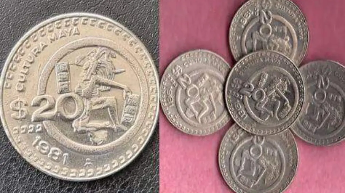 moneda maya 20 pesos collage